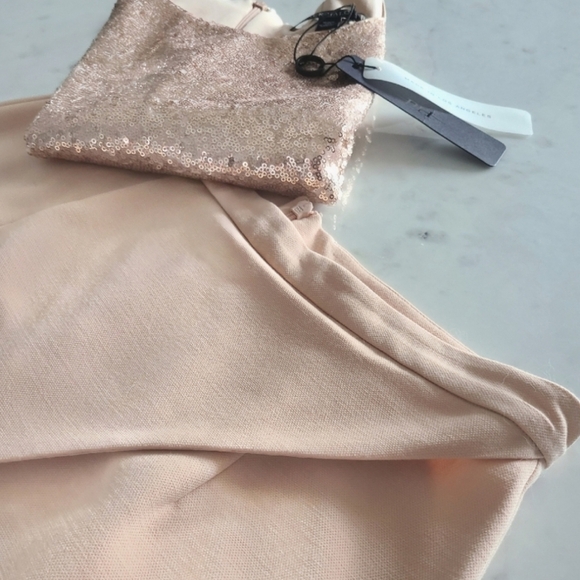 Black Halo Alba Two-Piece Pant Set, Size 8, Pink, NWT - Picture 12 of 16